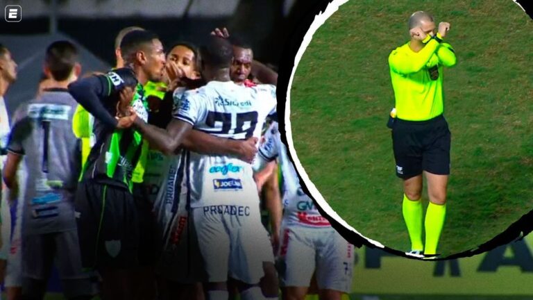 Operário acusa Miguelito de injúria racial e jogo é interrompido
