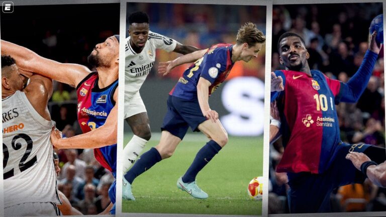 Qual o único esporte que tem Barcelona x Real Madrid fora do futebol e os outros em que um domina e o rival sequer existe