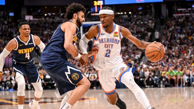 Thunder reage no último período e empata série contra os Nuggets em 2 a 2