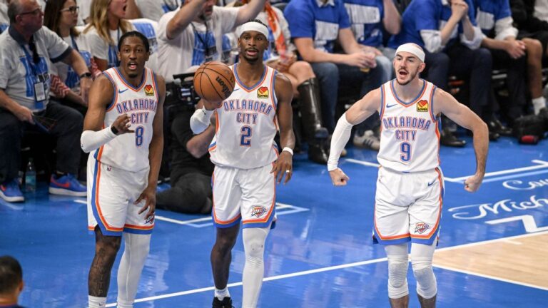 Thunder reage no último período e abre 3 a 2 contra os Nuggets