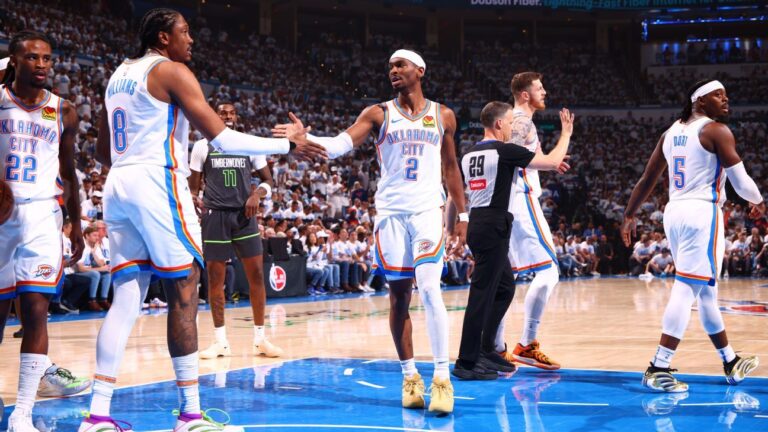 Na base da defesa: Thunder força erros dos Timberwolves e vence com propriedade no Jogo 1