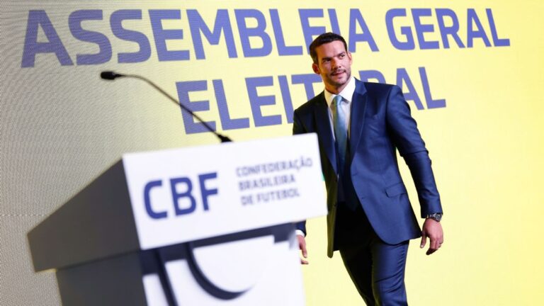 Discurso de Samir Xaud como presidente da CBF tem ‘promessa’ sobre estaduais e seleção