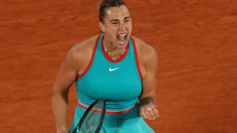 Roland Garros: Sabalenka despacha Swiatek com ‘pneu’ no fim e vai pela 1ª vez à final