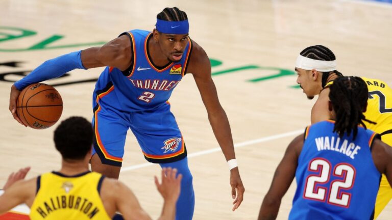 Thunder ‘explode’ no segundo período, domina os Pacers e empata as Finais da NBA