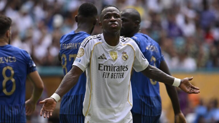 Jornais criticam Vini Jr. e reprovam estreia do Real Madrid no Mundial: ‘Triste’