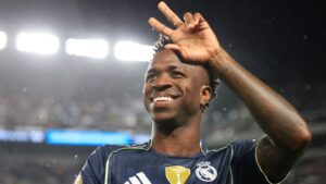 Vinicius Jr. diz que brasileiros no Mundial provam que futebol ‘não é só na Europa’